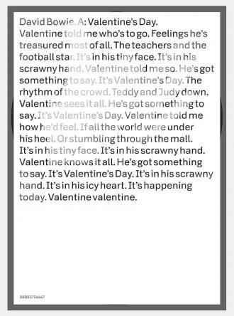 David Bowie: Valentine's Day (фильм 2013)