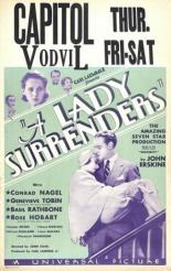 A Lady Surrenders 1930